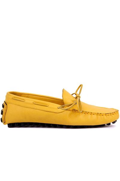 SailLakers - Yellow Leather Men's Shoes