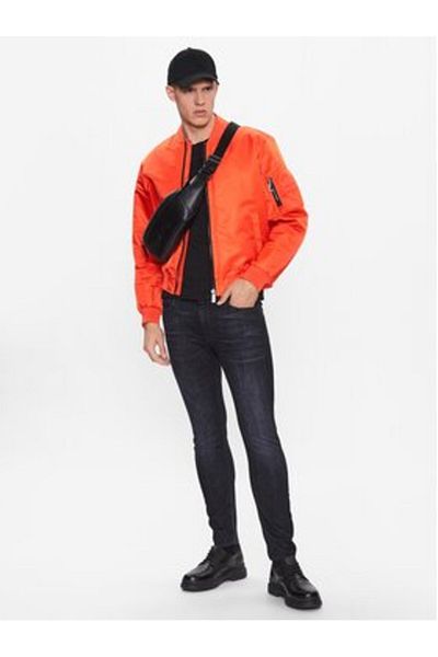Calvin Klein Mens Bomber Jacket K10K109907 Orange