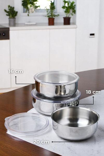 Sevinse Home Stainless Steel Storage Container Set