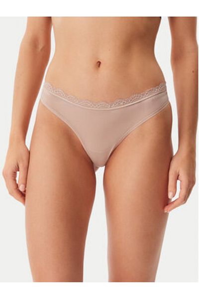 Calvin Klein lenjerie intimă tanga pentru femei LV00QD5270 bej