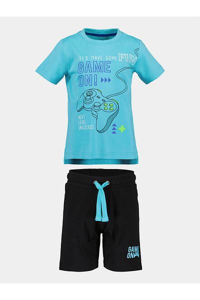 Blue Seven Set tricou și pantaloni scurți pentru băieți 826027 X Albastru