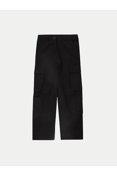 Coccodrillo Girl's Cloth Trousers ZC4119101SGJ Black