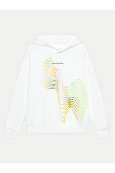 Calvin Klein Jeans Hanorac pentru fete IG0IG02413 Alb