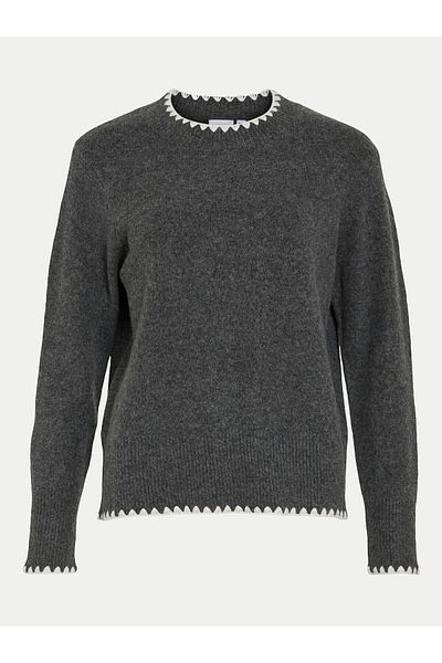 VILA vila Women's Sweater 14098864 Gray