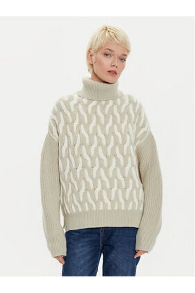 BOSS Women's Turtleneck 50523719 Beige