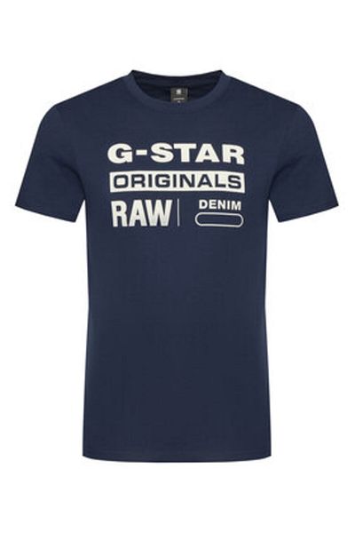 G-STAR RAW g star raw Men's T-Shirt D14143-336 Navy
