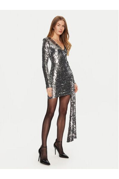 Bardot Rochie de cocktail pentru femei 59598DB argintie