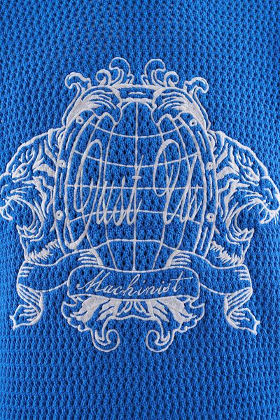 Machinist Mchnst Knit Tiger Detailed Tee Saks Blue