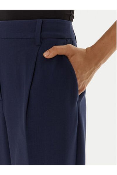Bruuns Bazaar Pantaloni din material textil pentru femei BBW2393 bleumarin