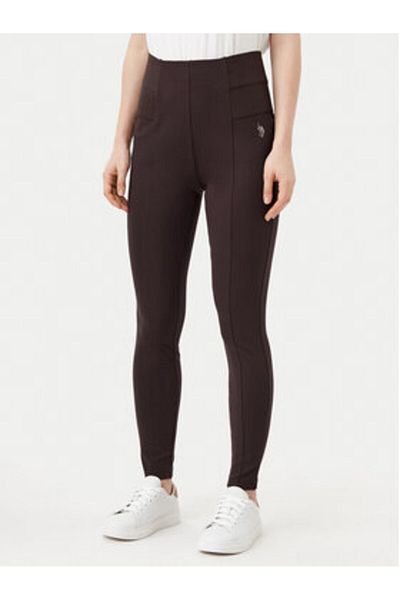 U.S. Polo Assn. Colanți pentru femei US Polo Assn WUP0053 Maro