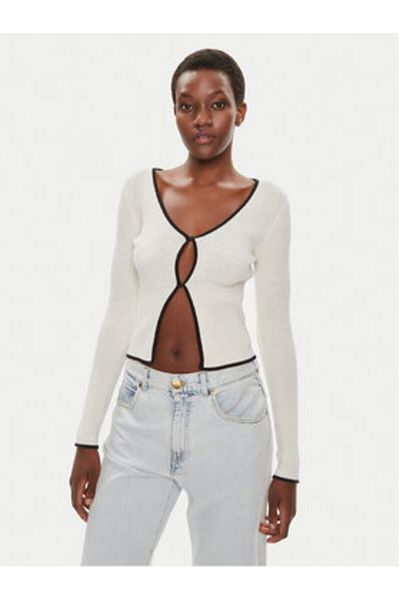 Brave Soul Women's Cardigan LKC-273SASHAD White