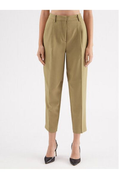Bruuns Bazaar Pantaloni din material textil pentru femei BBW2393 verzi