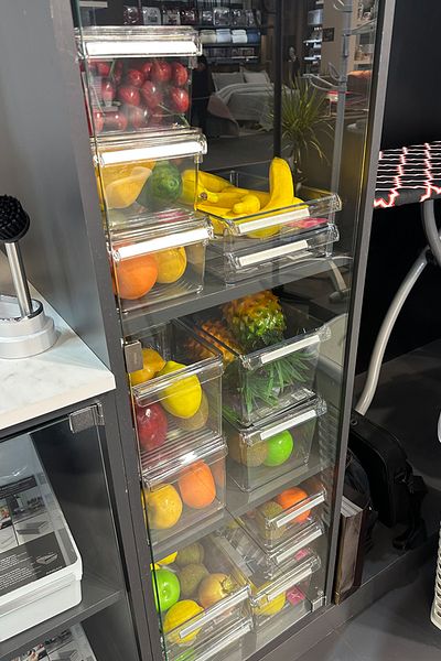 Prima Nova Refrigerator Organizer In-Cabinet Organizer Storage Container 325*205*100 mm Transparent Set of 6