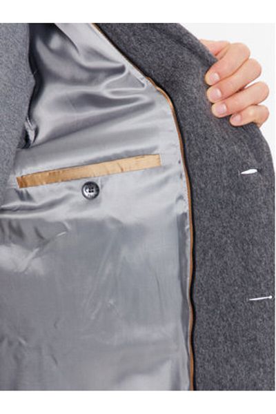 BOSS Men's Wool Coat 50502250 Gray