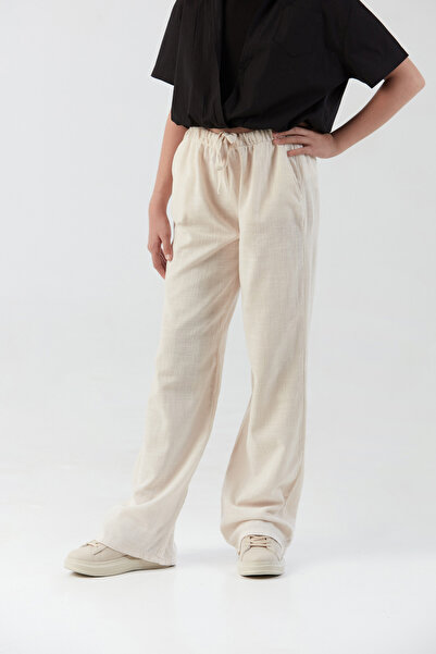 Fulla Moda 100% Cotton Waist Tie Girls Palazzo Pants