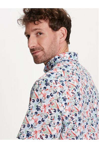 BUGATTI Mens Shirt 9450 58341A Colorful