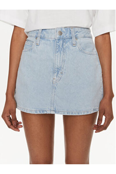 Calvin Klein Jeans Γυναικεία Φούστα Τζιν J20J222828 Μπλε