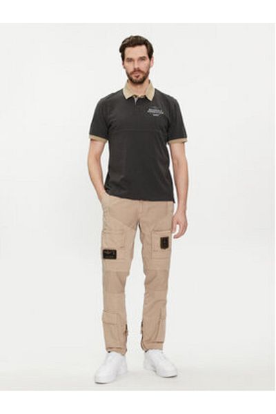 Aeronautica Militare Men's Polo 241PO1756J584 Gray