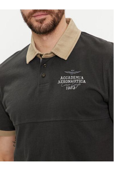 Aeronautica Militare Men's Polo 241PO1756J584 Gray