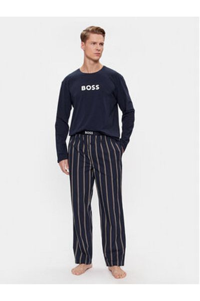 BOSS Men's Pajamas 50488084 Navy Blue