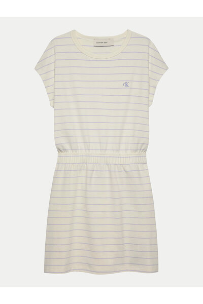Calvin Klein Jeans Girl Casual Dress IG0IG02929 Beige