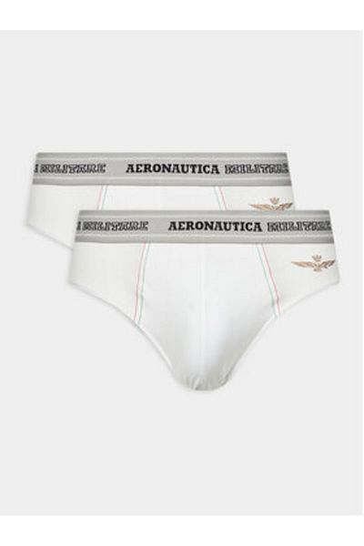 Aeronautica Militare Men's Set of 2 pairs of briefs AM1USL002 White