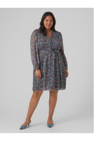 Veromoda Curve Rochie casual pentru femei vero moda curve 10297221 Colorată