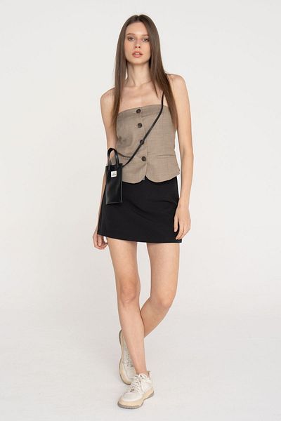 Jack & Jones Women's Button Closure Strapless Vest