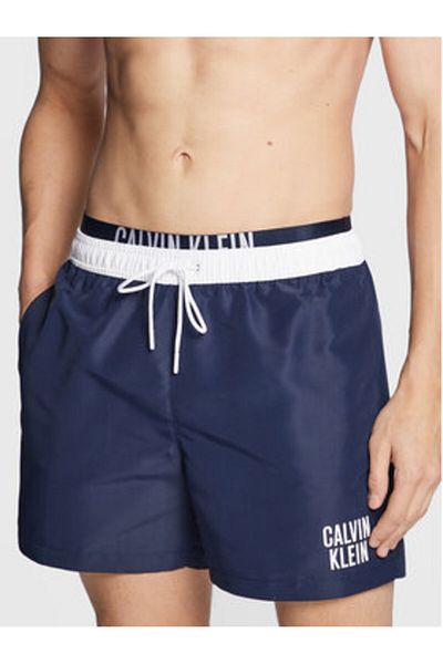 Calvin Klein Pantaloni scurți de baie pentru bărbați KM0KM00791 Albastru marin