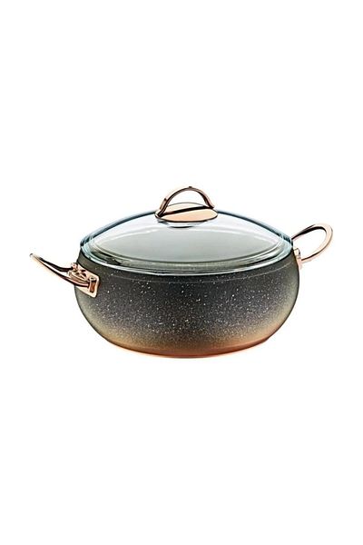 OMS PASLANMAZ 3141 - 2 Pieces, Biogranit, with Heat Resistant Cover, 24X10.5 cm