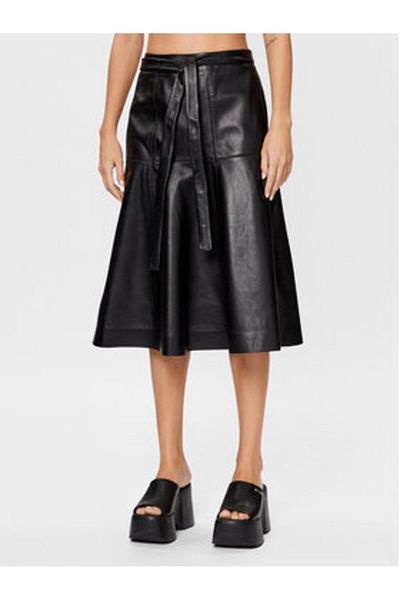 Calvin Klein Fustă din piele pentru femei K20K205820 Negru