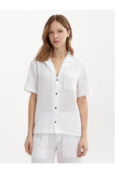 Calvin Klein lenjerie intimă pentru femei, cămașă 000QS7137E albă