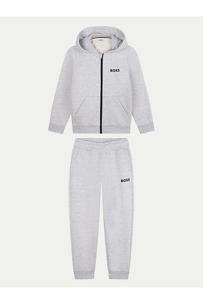 BOSS Boy Tracksuit J51136 Gray