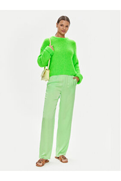 American Vintage Women's fabric trousers WID10DE24 Green