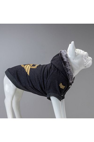 Lindodogs Lindo Dogs Army General Sweatshirt Dog Outfit Anthracite Size 0