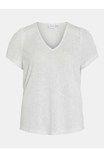 VILA Tricou damă 14093441 Alb