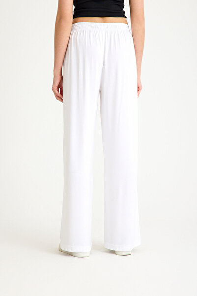Pulsar Cotton Wide Leg Pants White