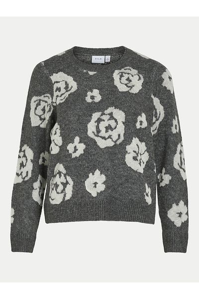 VILA vila Women's Sweater 14099841 Gray
