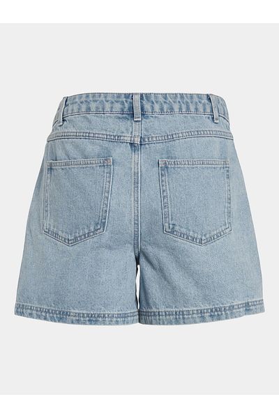 VILA Pantaloni scurți din denim pentru femei 14095715 albaștri