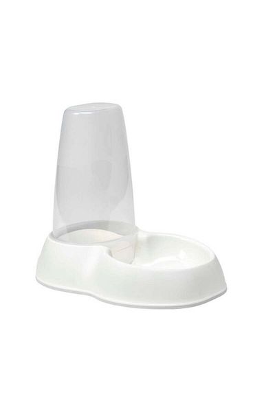 Moderna Seniflo Food and Water Bowl with Bowl for Cats and Dogs White 1.5 Lt