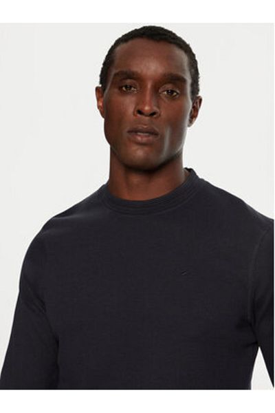 Indicode Tricou bărbătesc cu mânecă lungă INVALENTO 45-660 bleumarin