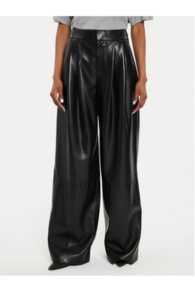 BOSS Women's Faux Leather Trousers 50518463 Black