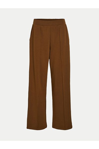 VILA Pantaloni din material textil pentru femei 14098897 maro