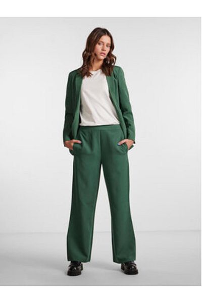 PIECES pieces Women's fabric trousers 17140744 Green