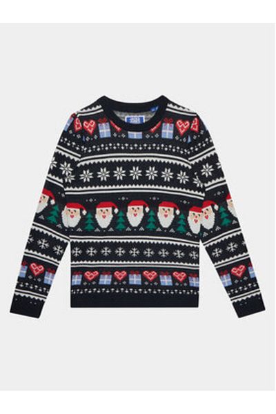 Jack & Jones Pulover Jack Jones Junior pentru băieți 12248144 Bleumarin