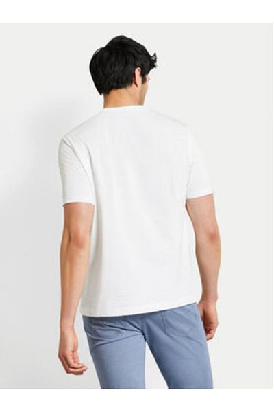 BUGATTI Men's T-Shirt 8350 55042A White