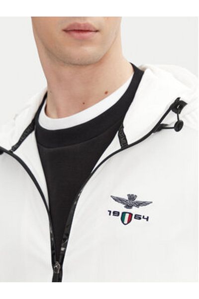 Aeronautica Militare Men's Transitional Jacket 251AB2204CT3264 White