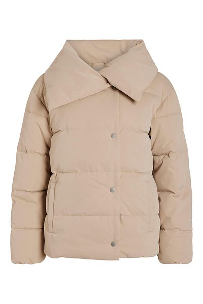 VILA Women's Down Jacket 14087616 Beige