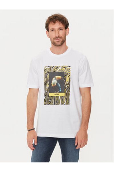 BOSS Tricou bărbătesc 50516012 alb