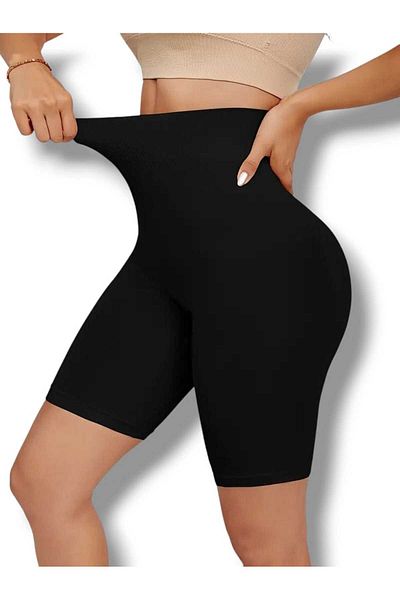 Fanilam High Waist Hip Basen and Belly Tightening Non-Slip Silicone Seamless Corset - 1 Size Smaller